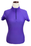 Tzu Tzu Women's Lucy Short Sleeve Zip Golf Top Size S MSP$110-5