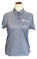 Antigua Navy Print Short Sleeve Golf Polo w/ Logo Size M-1