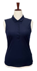 New Navy Puma Rotation Sleeveless Women's Golf Polo MSP$55-1