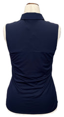 New Navy Puma Rotation Sleeveless Women's Golf Polo MSP$55-2