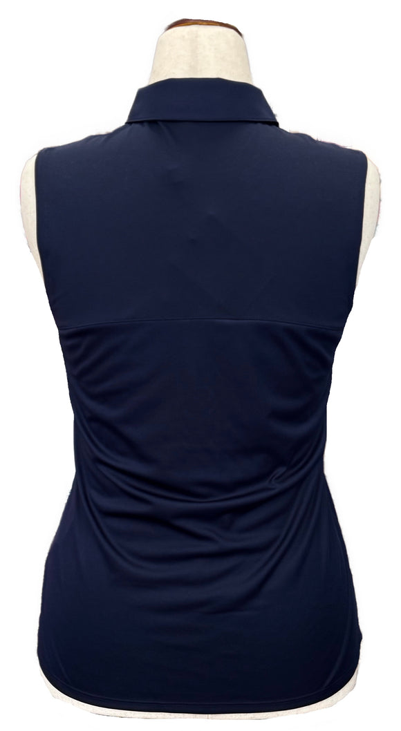 New Navy Puma Rotation Sleeveless Women's Golf Polo MSP$55
