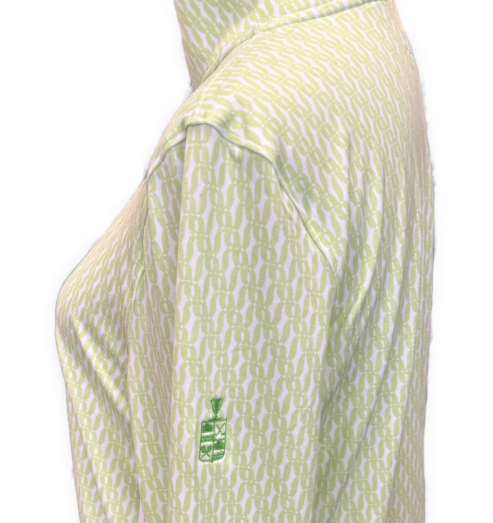New Women's Under Armour Lime Print Playoff Zip Pullover Size M MSP$85 - 0