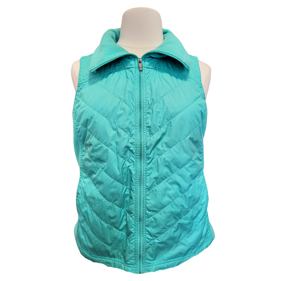 Columbia Aqua Full-Zip Woman's Puffer Vest Size XL