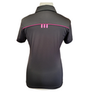 Women's Adidas Black & Pink Golf Polo Size L-2
