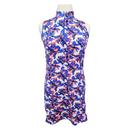Tail White Label White, Purple & Coral Floral Sleeveless Golf Dress Size L-3