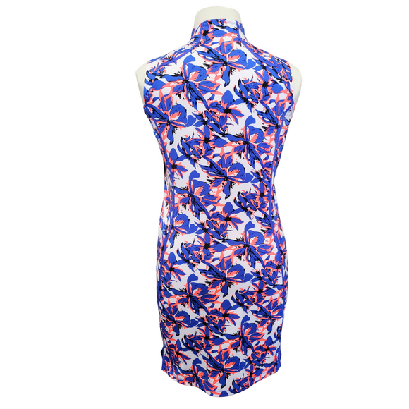Tail White Label White, Purple & Coral Floral Sleeveless Golf Dress Size L