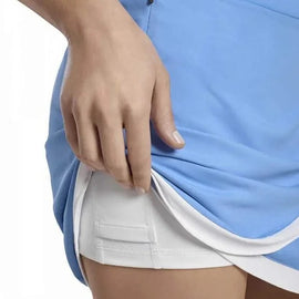 Peter Millar Women's Blue Faux Wrap Golf Skort Size L MSP$99 - 0