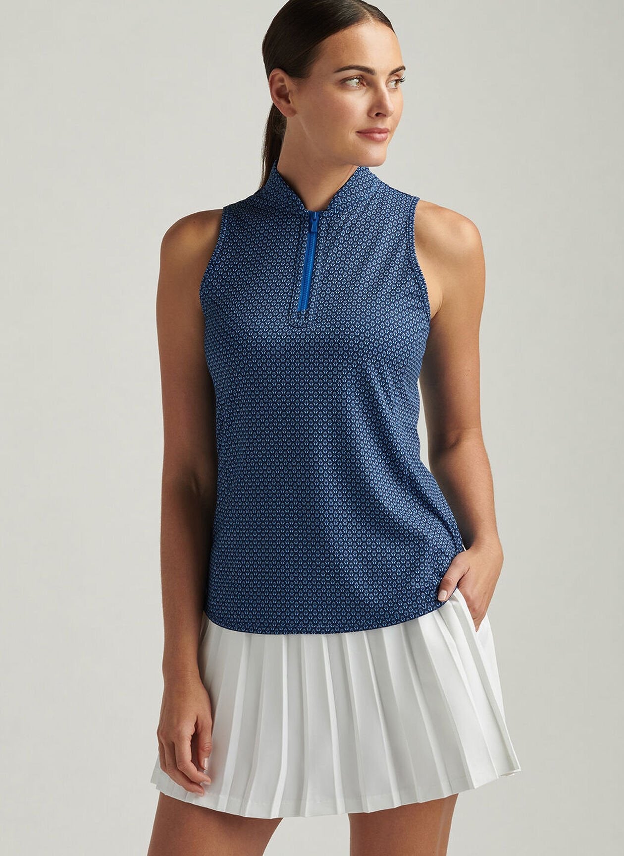 New Peter Millar Summer Flutters Shirley Sleeveless Golf Polo Size M MSP$95 - 0