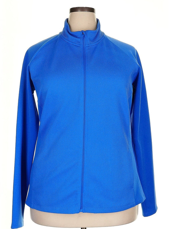 Lady Hagen Women's Blue Full-Zip Jacket Size XXL
