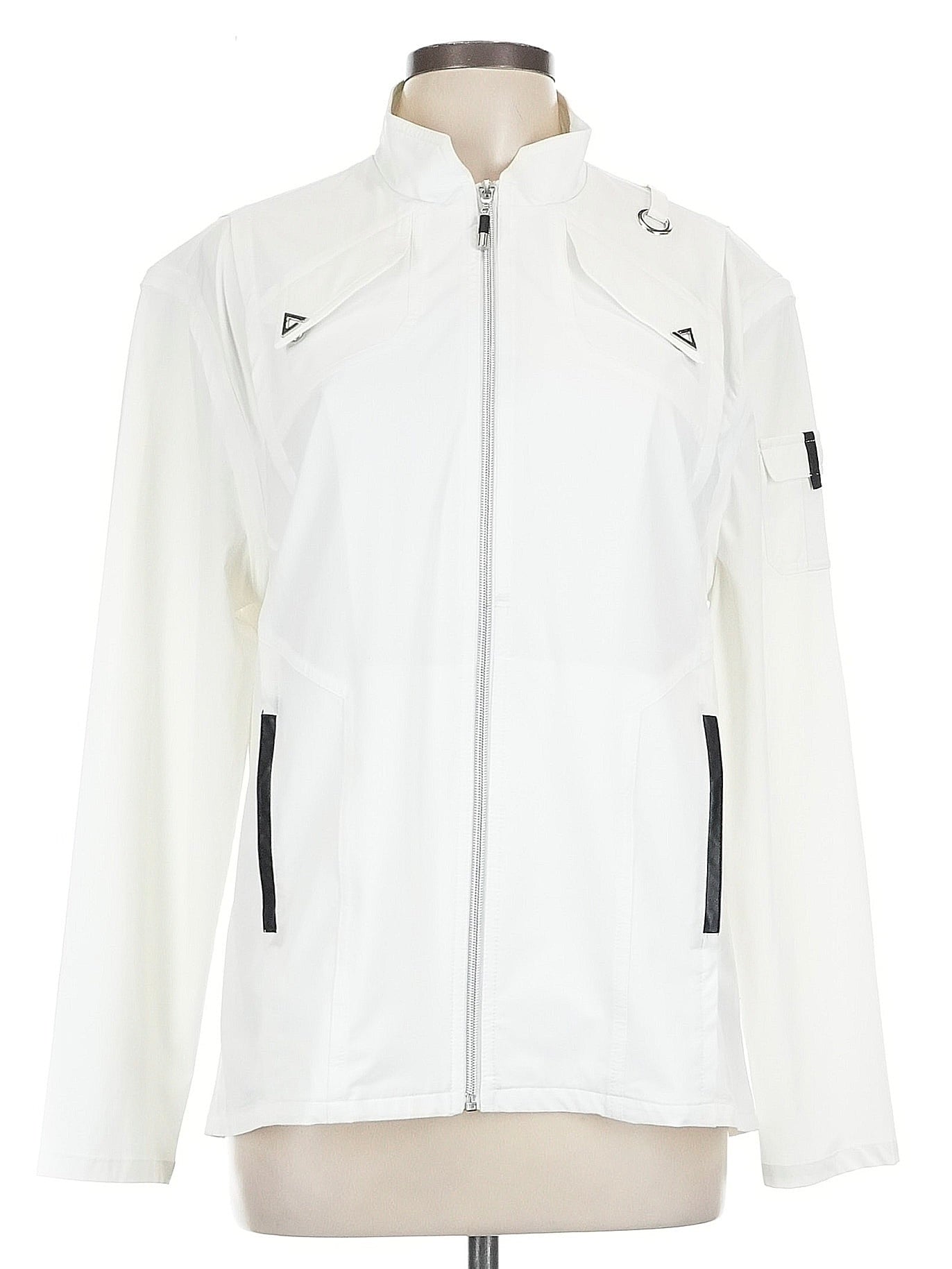 Jamie Sadock Women's White Full-Zip Jacket & Vest Size L MSP$150