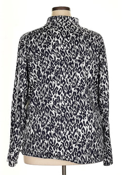 Tail White Label Navy & White Animal Print Pullover Size 3X - 0