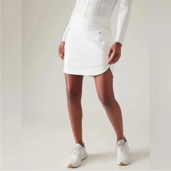 Athleta White 16" Fairway Golf Skort Size M
