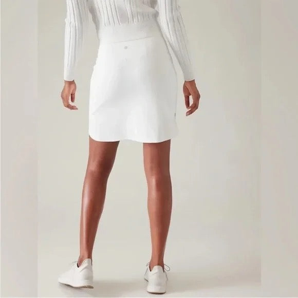 Athleta White 16" Fairway Golf Skort Size M - 0