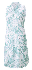 New Puma White Palm Sleeveless Golf Dress Size XS MSP$90-1