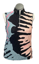 Jamie Sadock Women's Black, Gray & Pink Sleeveless Golf Top Size L MSP$90-1