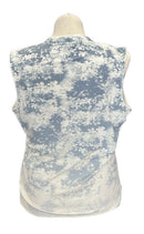 Lady Hagen Ivory & Slate Floral Sleeveless Golf polo Size XL-2