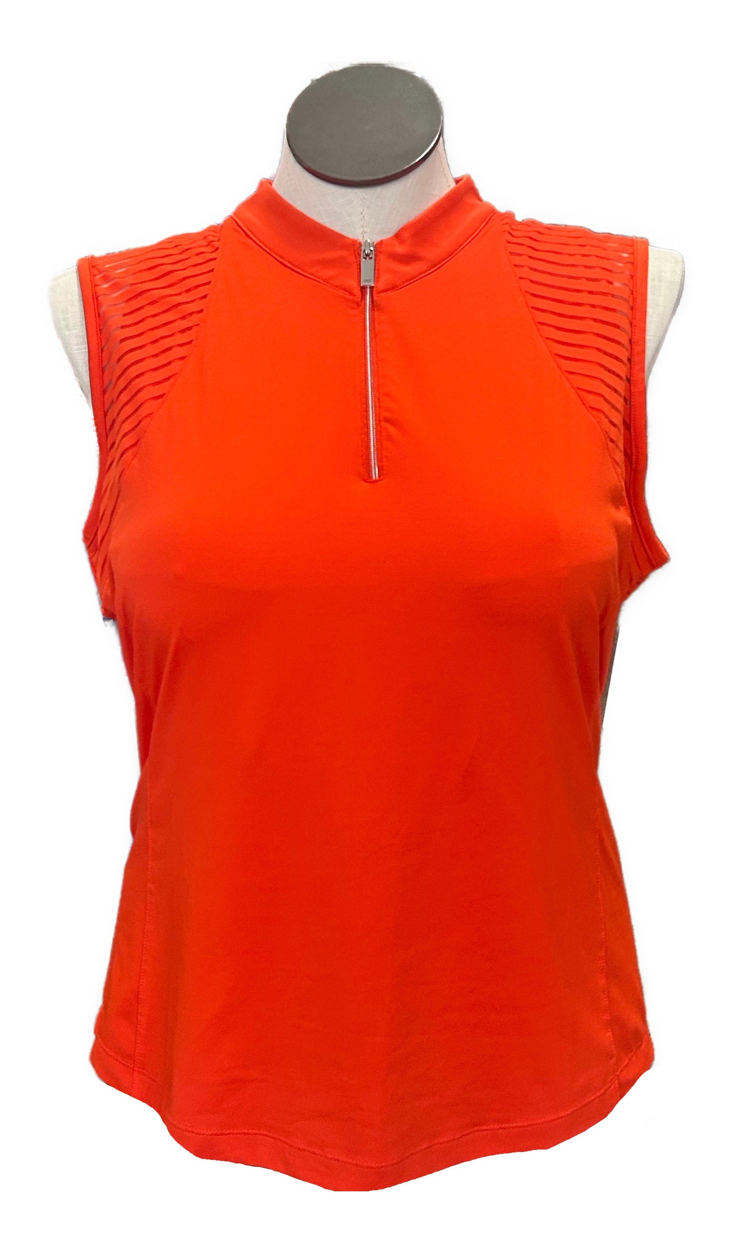 Tail Activewear Dark Orange Sleeveless Golf Polo Size XL