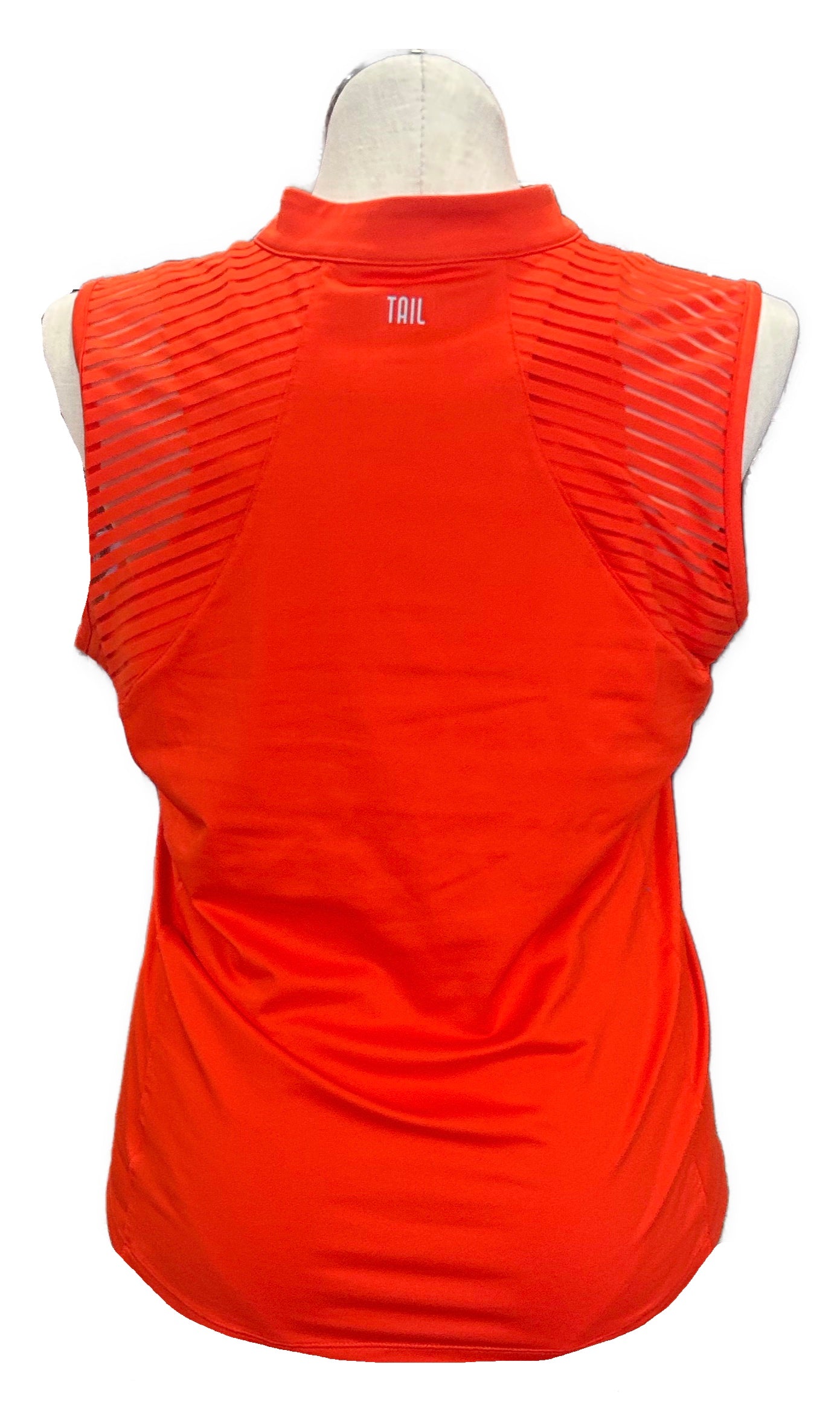Tail Activewear Dark Orange Sleeveless Golf Polo Size XL - 0