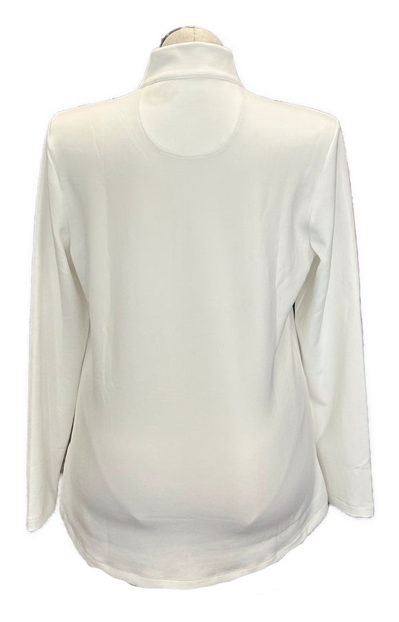 New Greg Norman White & Pearl Women's Golf Pullover Size XL MSP $64
