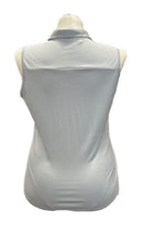 Adidas Gray Sleeveless Women's Golf Polo Size L-2