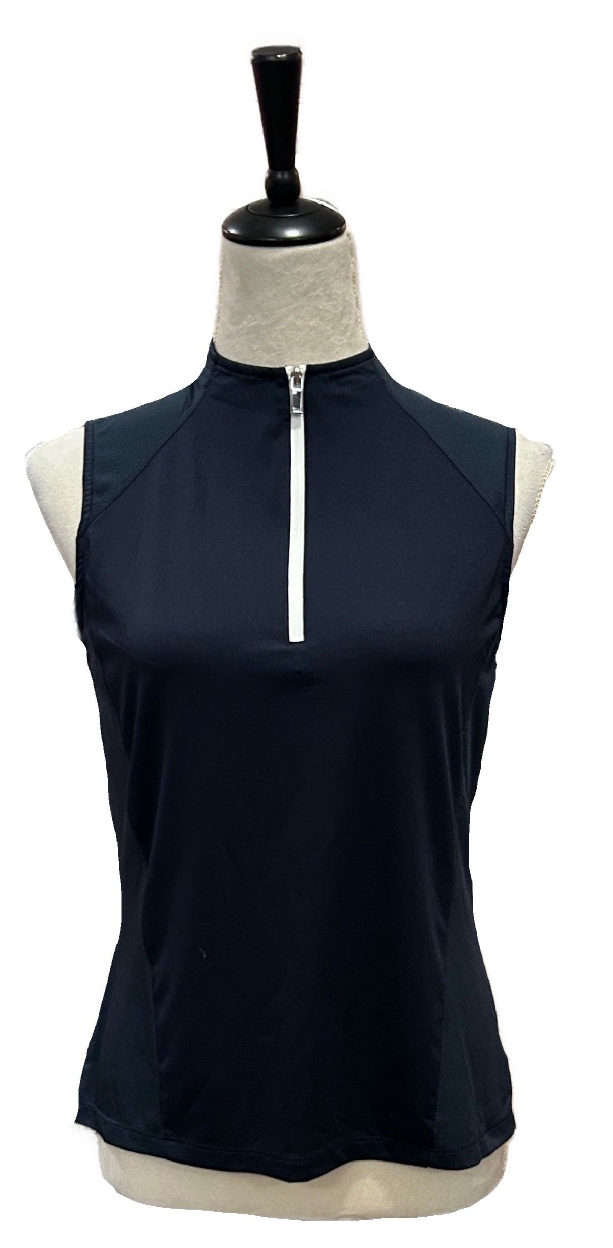 Tail White Label Navy w/White Outlining Women's Sleeveless Golf Top Size S