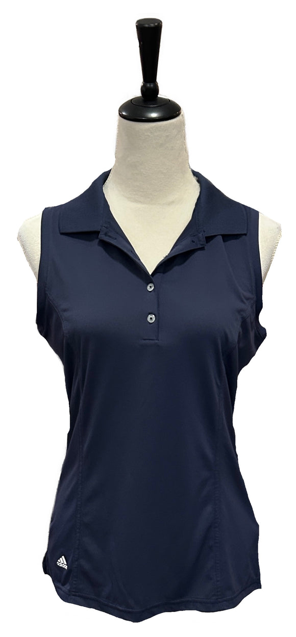 Adidas Navy Sleeveless Women's Golf Top Size M