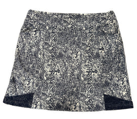 Bette & Court Navy & White Snakeskin Print Golf Skort Size L MSP$80