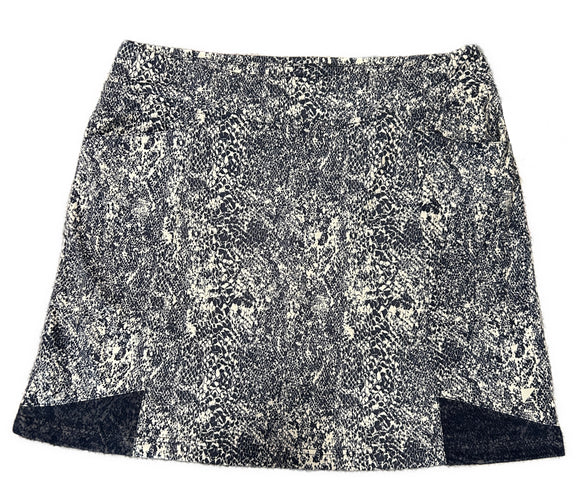 Bette & Court Navy & White Snakeskin Print Golf Skort Size L MSP$80