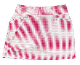 GGBlue Pink & White Checker Patterned Women's Sleeveless Golf Top Size L