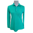 RLX Green Long Sleeve Women's Golf Polo w/Logo Size XS-1