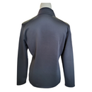 Women's Short Par 4 Black 1/4 Zip Mock Neck Long Sleeve Pullover Size M-2