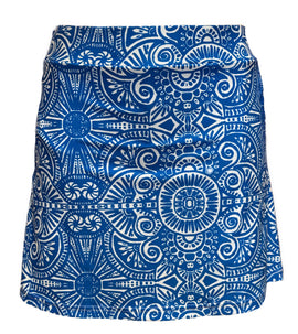 New Smith & Quinn Blue & White Patterned Women's Golf Skort MSP$110