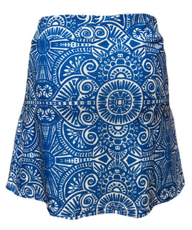New Smith & Quinn Blue & White Patterned Women's Golf Skort MSP$110 - 0