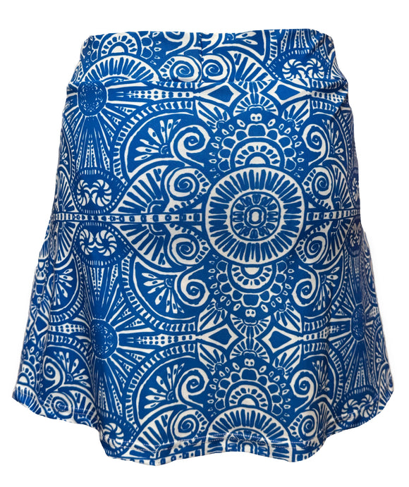 New Smith & Quinn Blue & White Patterned Women's Golf Skort MSP$110