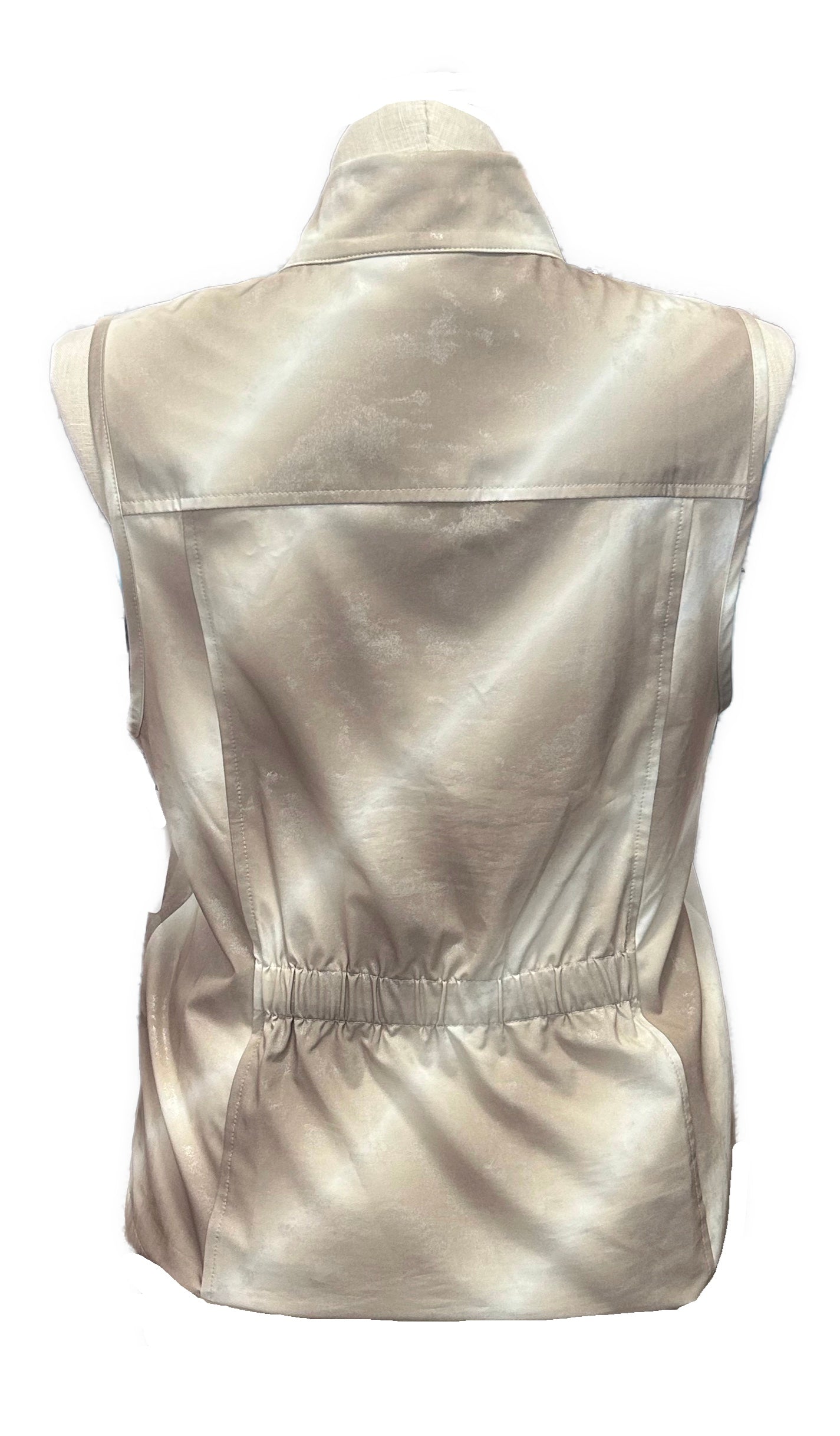 Zenergy Tan Glittery Women's Golf Vest Size 2 - 0