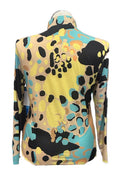 Jamie Sadock Tan, Black & Teal Patterned Women's Golf Pullover Size M-2