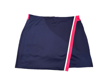 Callaway Navy Pull-on Women's Golf Skort w/White & Pink Accents Size XL