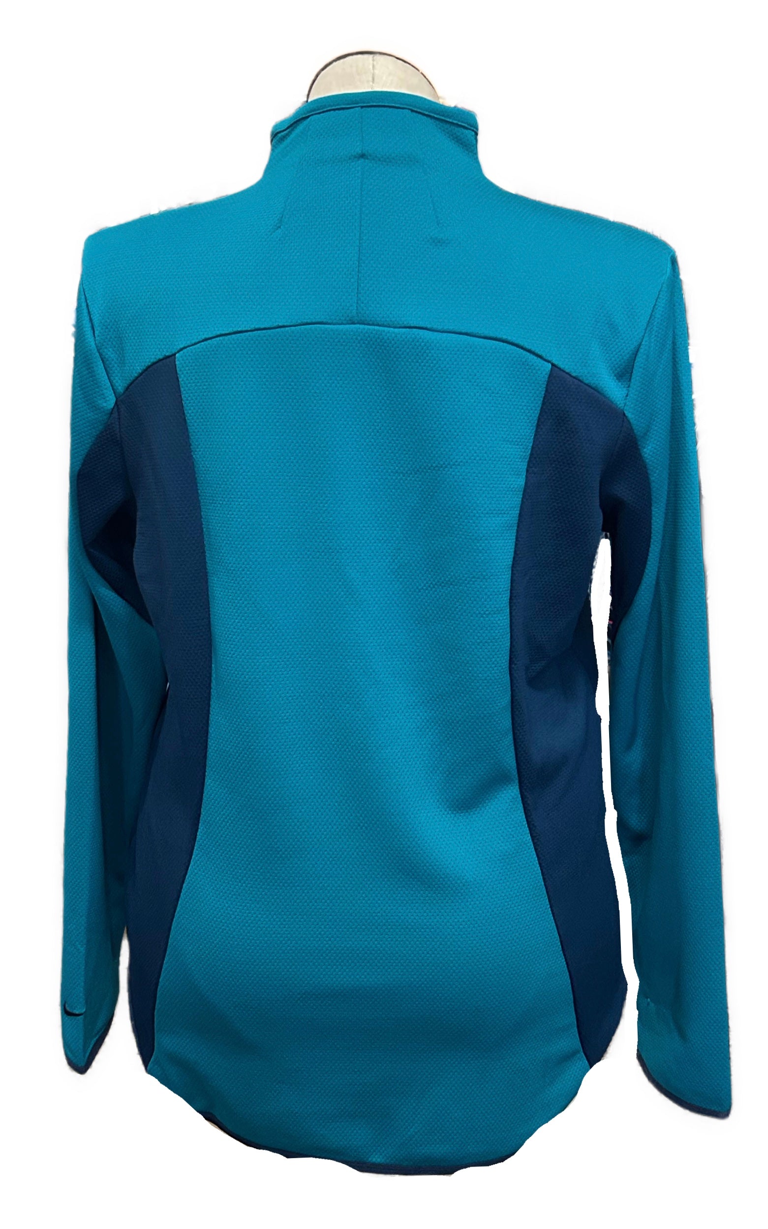 Nike Teal & Navy Color Block Women's Golf Pullover w/Logo Size XL - 0