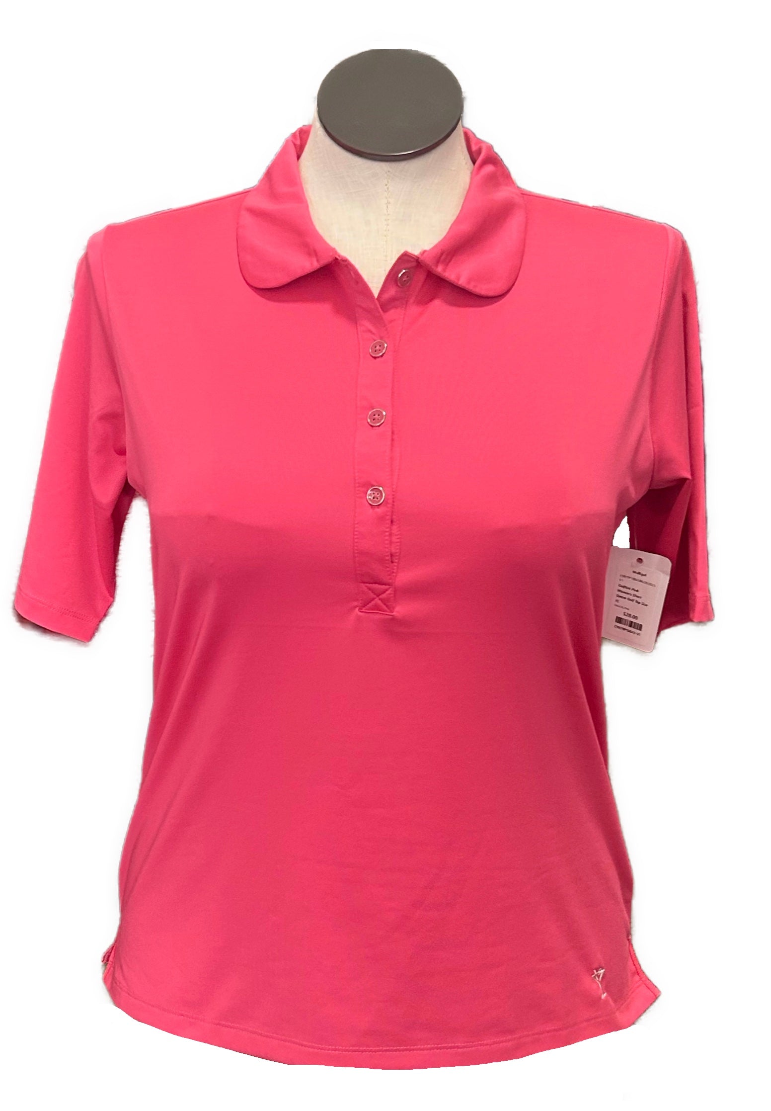 Golftini Pink Women's Short Sleeve Golf Top Size XL