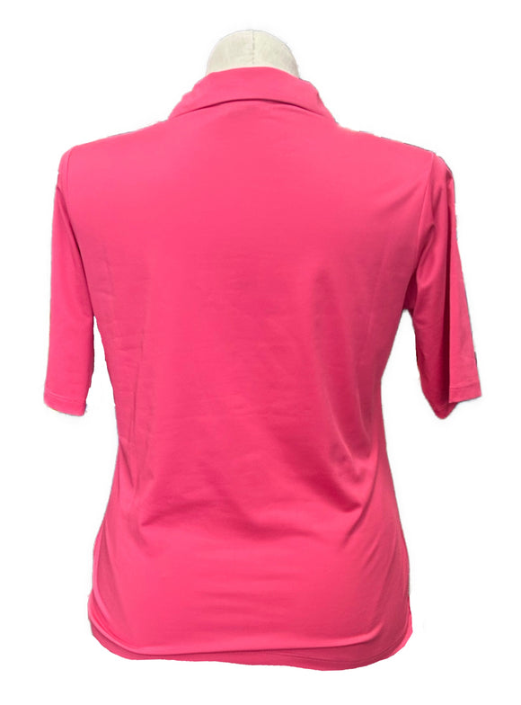 Golftini Pink Women's Short Sleeve Golf Top Size XL