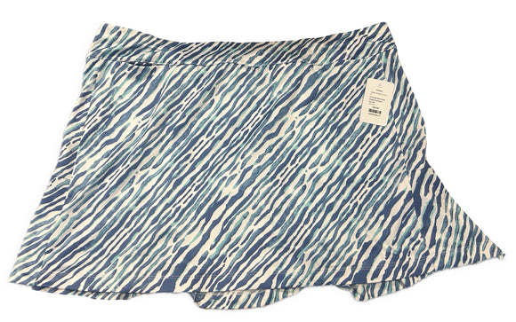 Coral Bay Blue Zebra Striped Golf Skort Size PXL