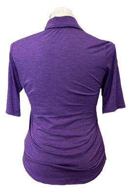 Jofit Purple Heathered Short Sleeve Women's Golf Top Size M - 0