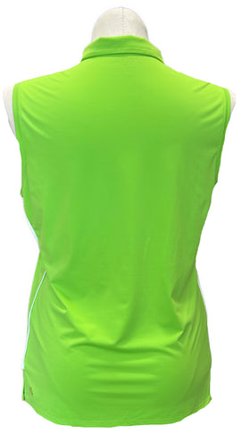 Kinona Neon Green Women's Sleeveless Golf Top Size XL - 0