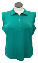 GGBlue Emerald Green Women's Sleeveless Golf Top Size XL-1