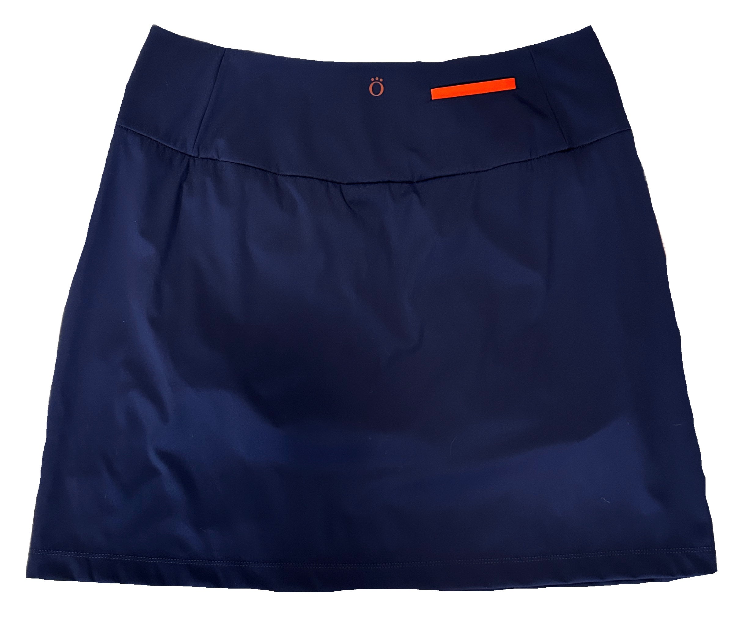 Kinona Navy Women's Pull-on Golf Skort w/Flag Stick Pattern Size L - 0