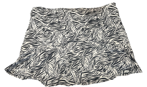 Coral Bay Black & White Zebra Print Golf SKort Size PXL