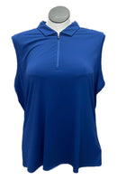 Cutter & Buck Women's Zip Sleeveless Golf Polo Size XXXL-1