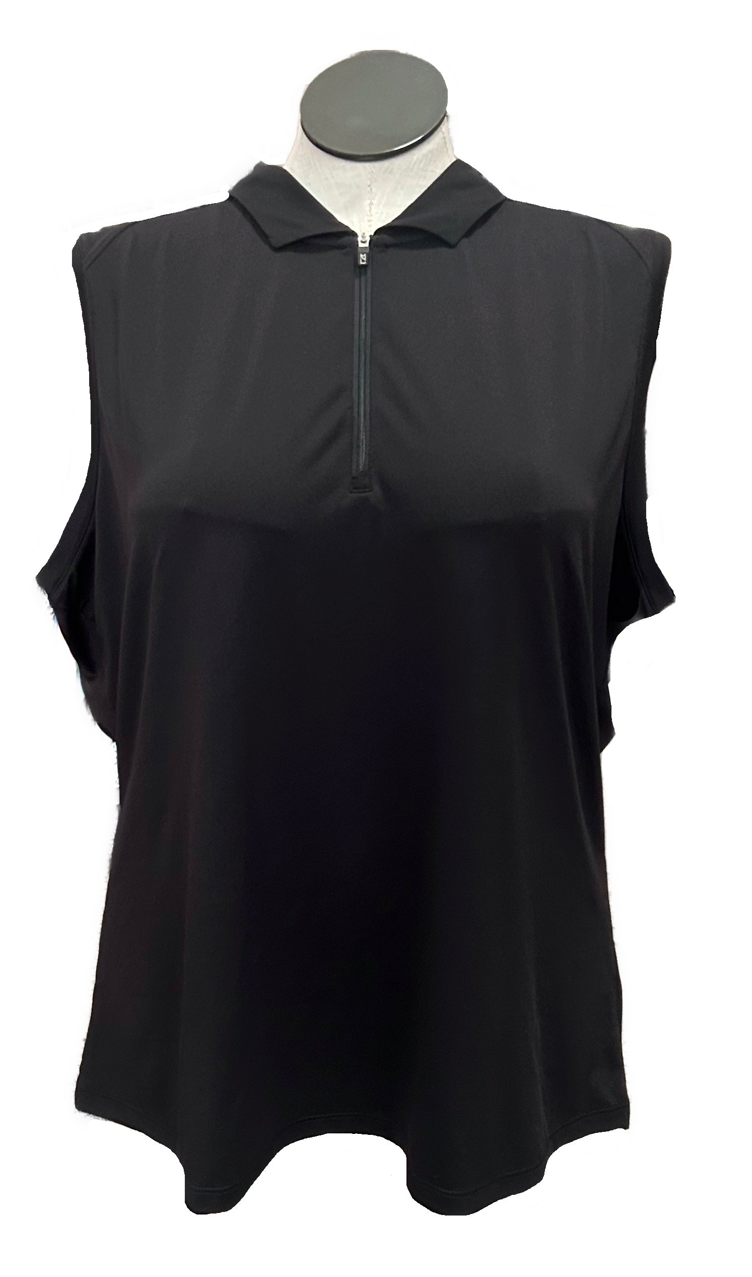 Cutter & Buck Women's Zip Sleeveless Golf Polo Size XXXL