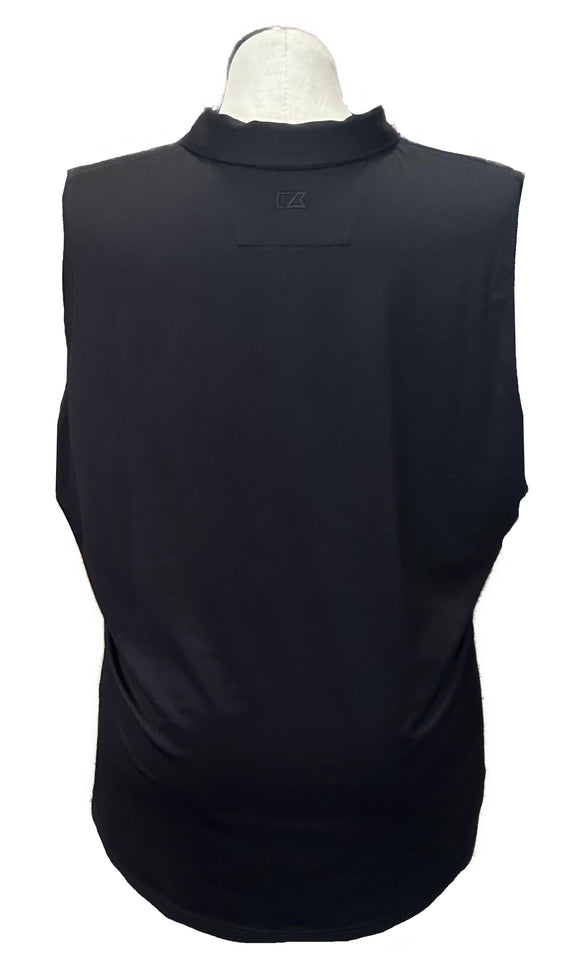 Cutter & Buck Women's Zip Sleeveless Golf Polo Size XXXL