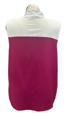 Lady Hagen Magenta Color Block Sleeveless Golf Polo Size 2X-2